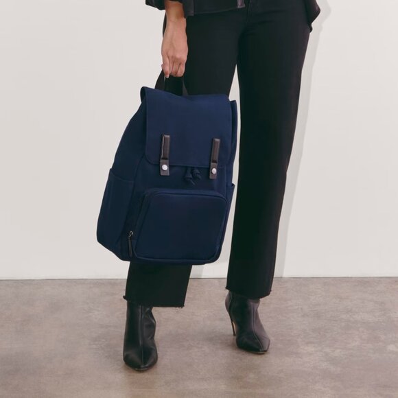 Everlane The Canvas Backpack in Navy - Picture 7 of 9